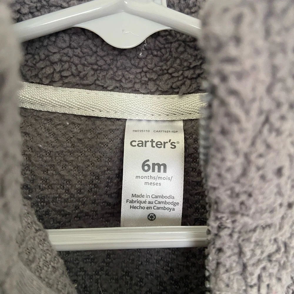 Carter’s‎ baby boy’s fleece zip up jacket — 6 months